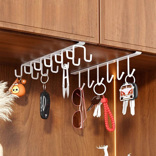 Household Kitchen Cabinet Bottom Shelf Hanging Hook, Non Perforated