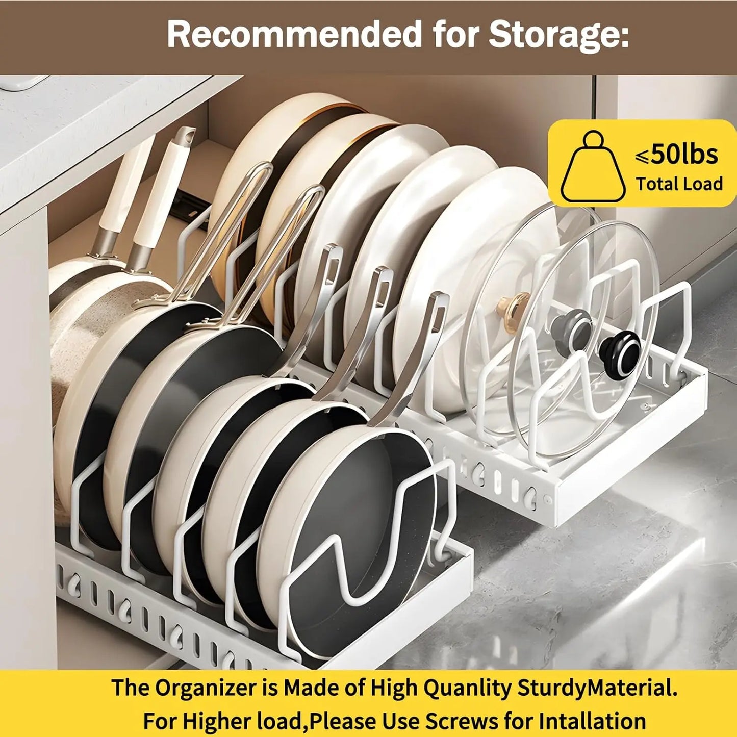 ClearNest™ Pull Out Pots & Pans Storage System