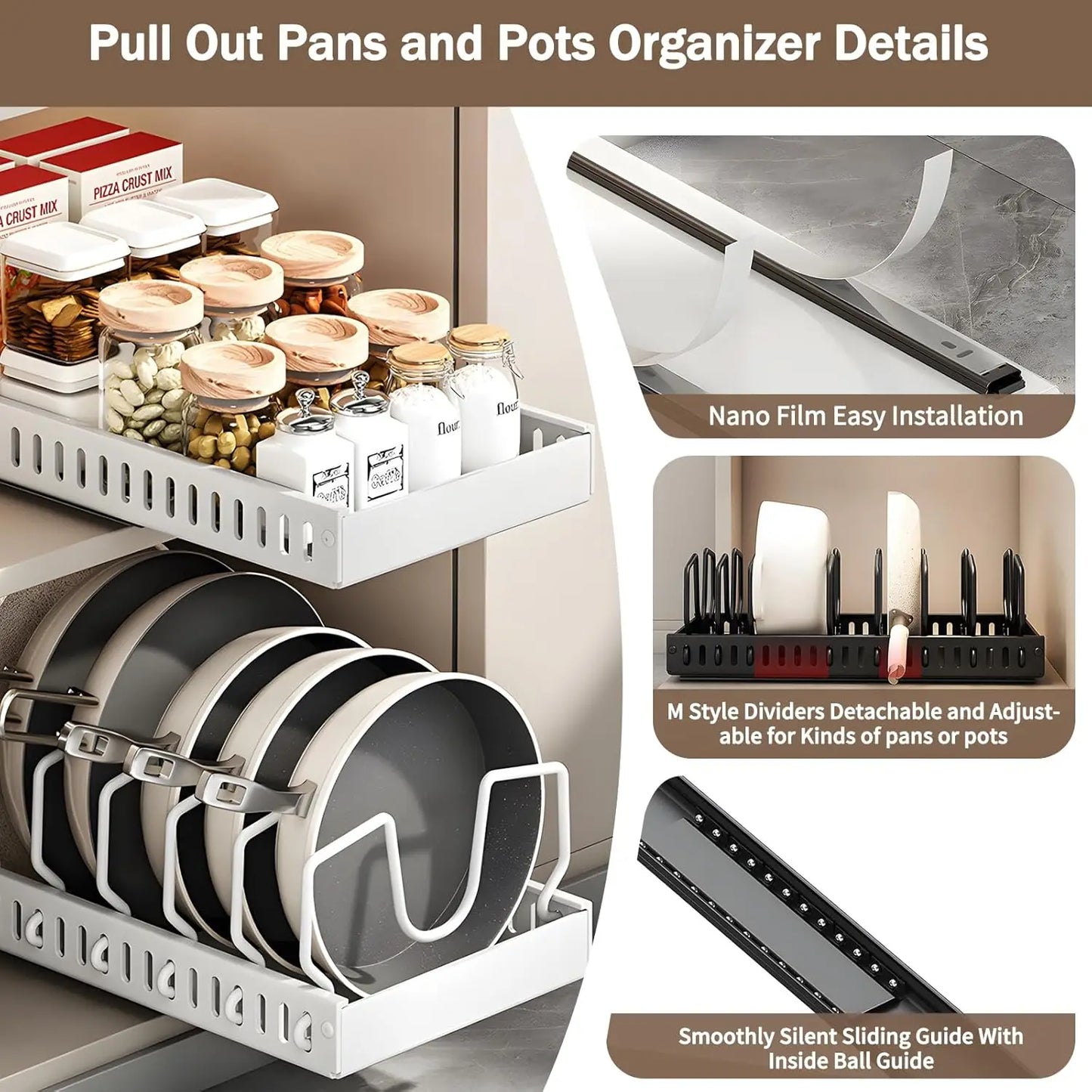 ClearNest™ Pull Out Pots & Pans Storage System