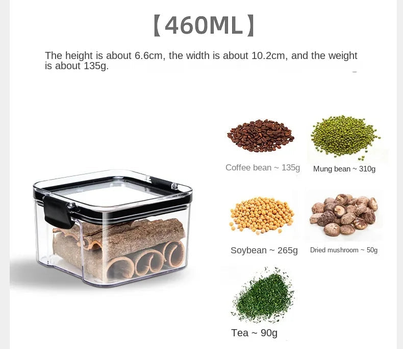 ClearSeal™ Airtight Large Capacity Food Storage Jar Set