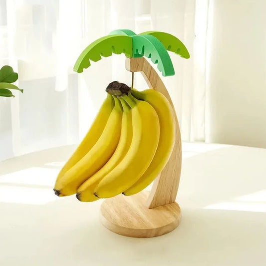 PantryLeaf™ Wooden Banana & Grapes Hanging Tree