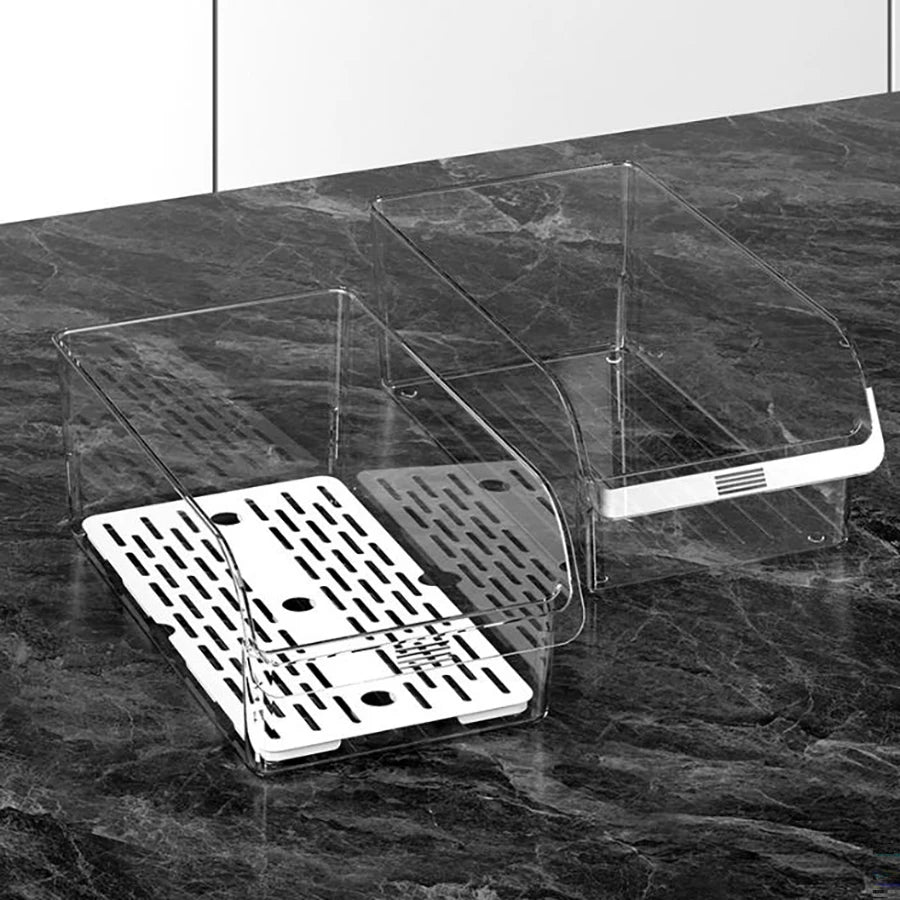 ClearStack™ Stackable Fridge Organizer Bins