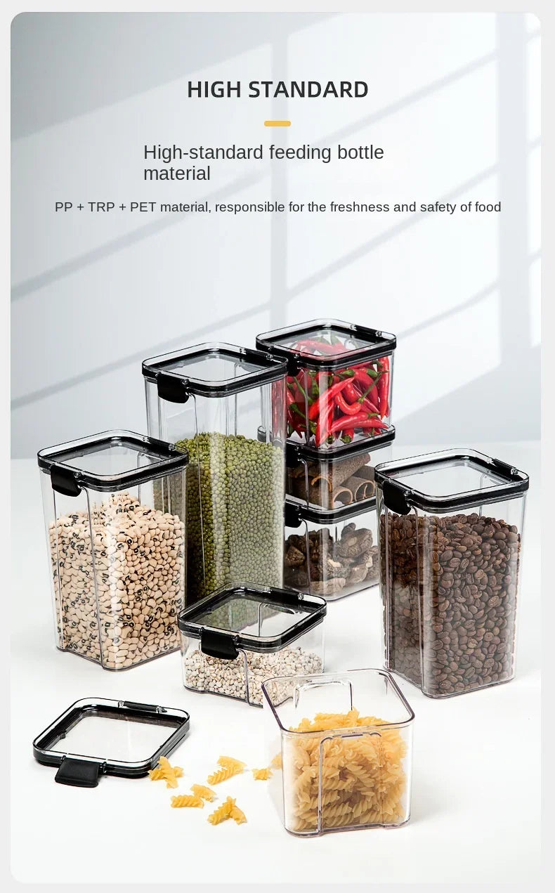 ClearSeal™ Airtight Large Capacity Food Storage Jar Set