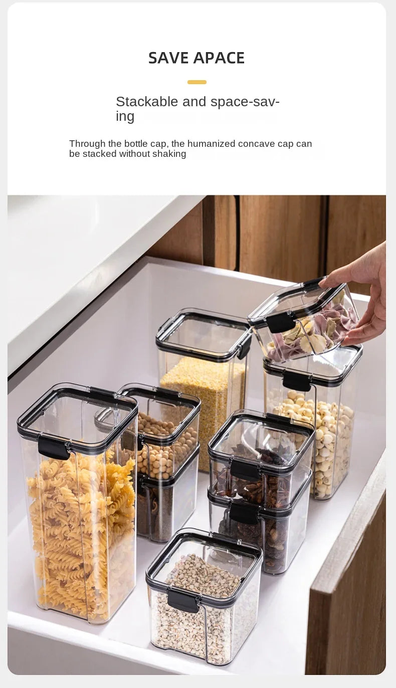 ClearSeal™ Airtight Large Capacity Food Storage Jar Set