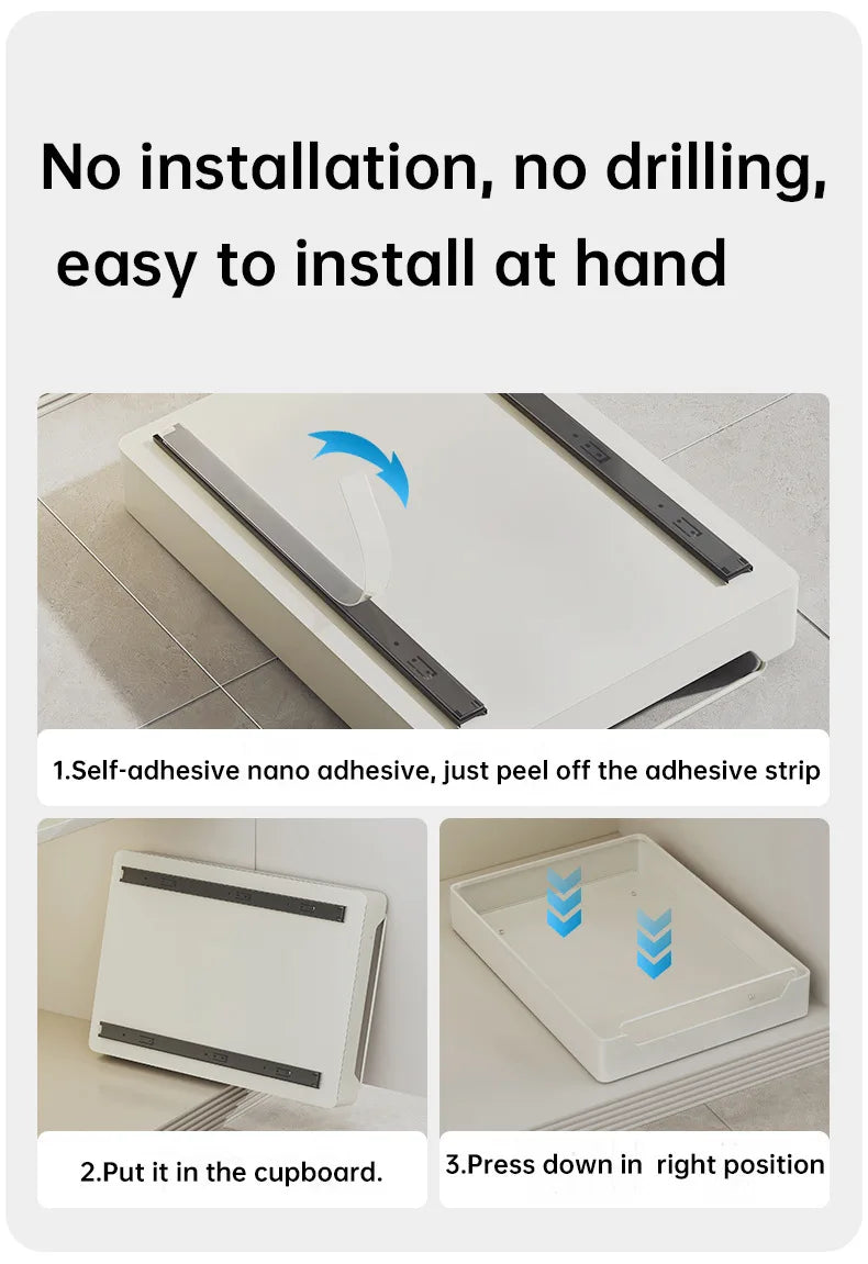 PantryGlide™ Metal Drawer Organizer Rack