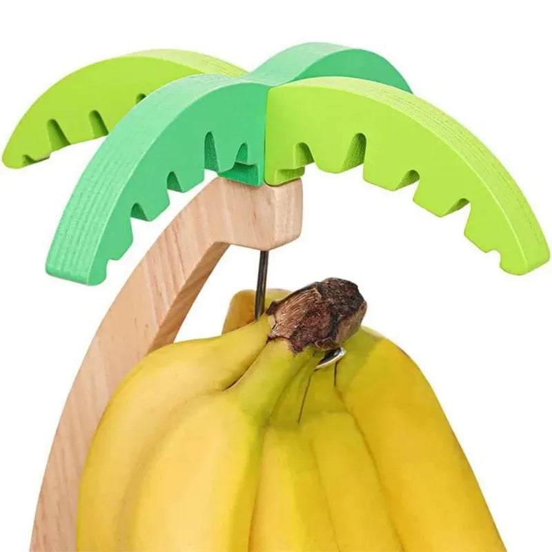 PantryLeaf™ Wooden Banana & Grapes Hanging Tree