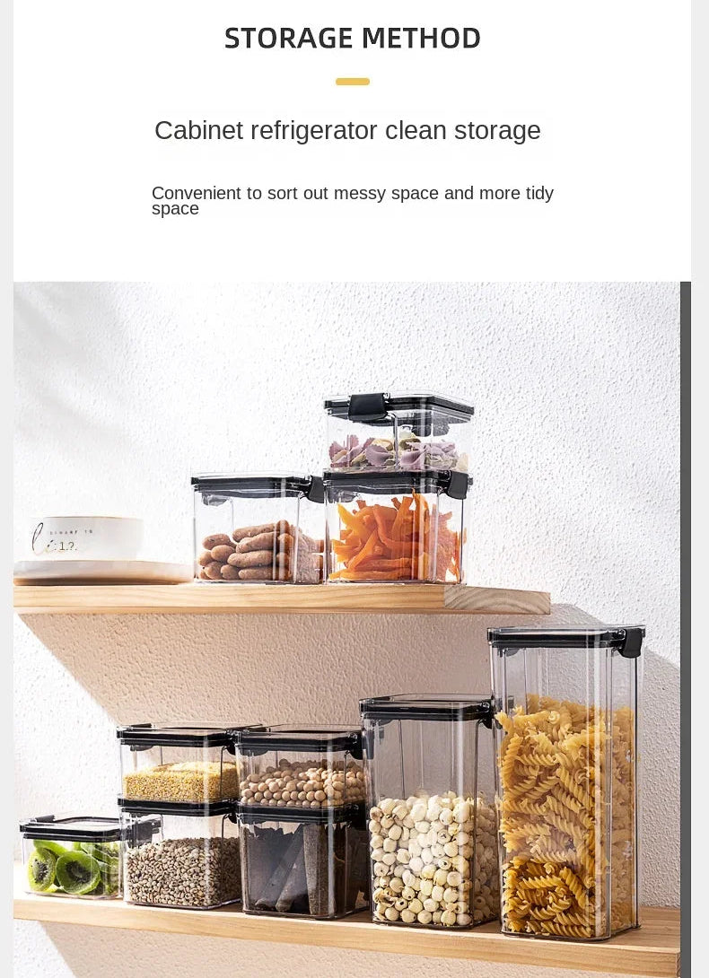 ClearSeal™ Airtight Large Capacity Food Storage Jar Set