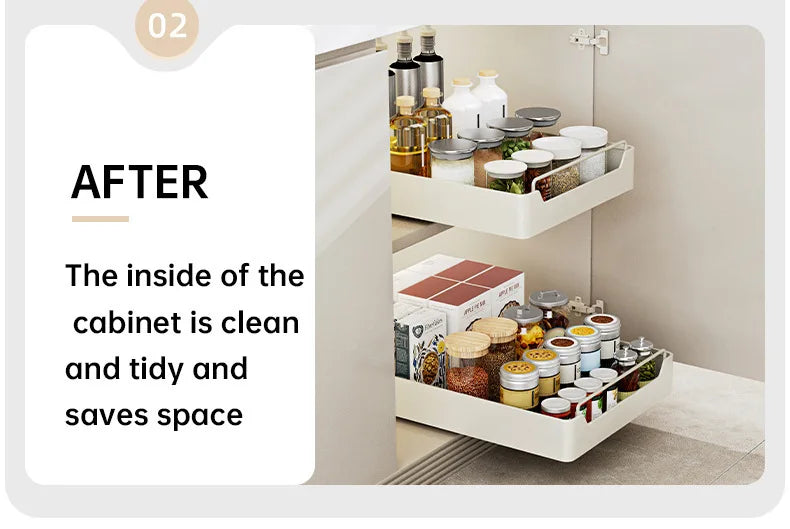 PantryGlide™ Metal Drawer Organizer Rack