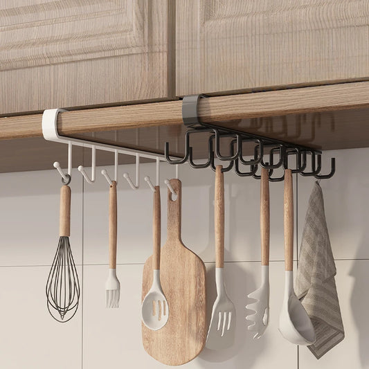 Household Kitchen Cabinet Bottom Shelf Hanging Hook, Non Perforated