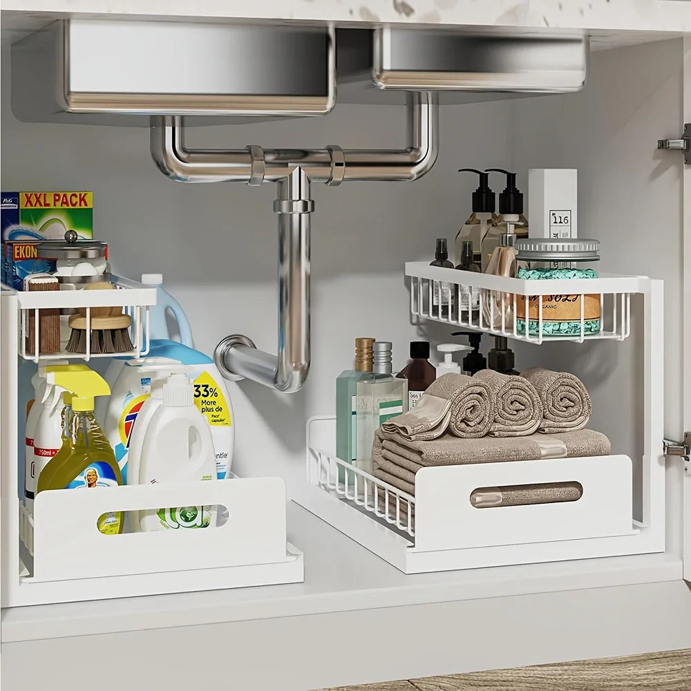 PantryUndersink™ 2-Tier Under-Sink Organizer System