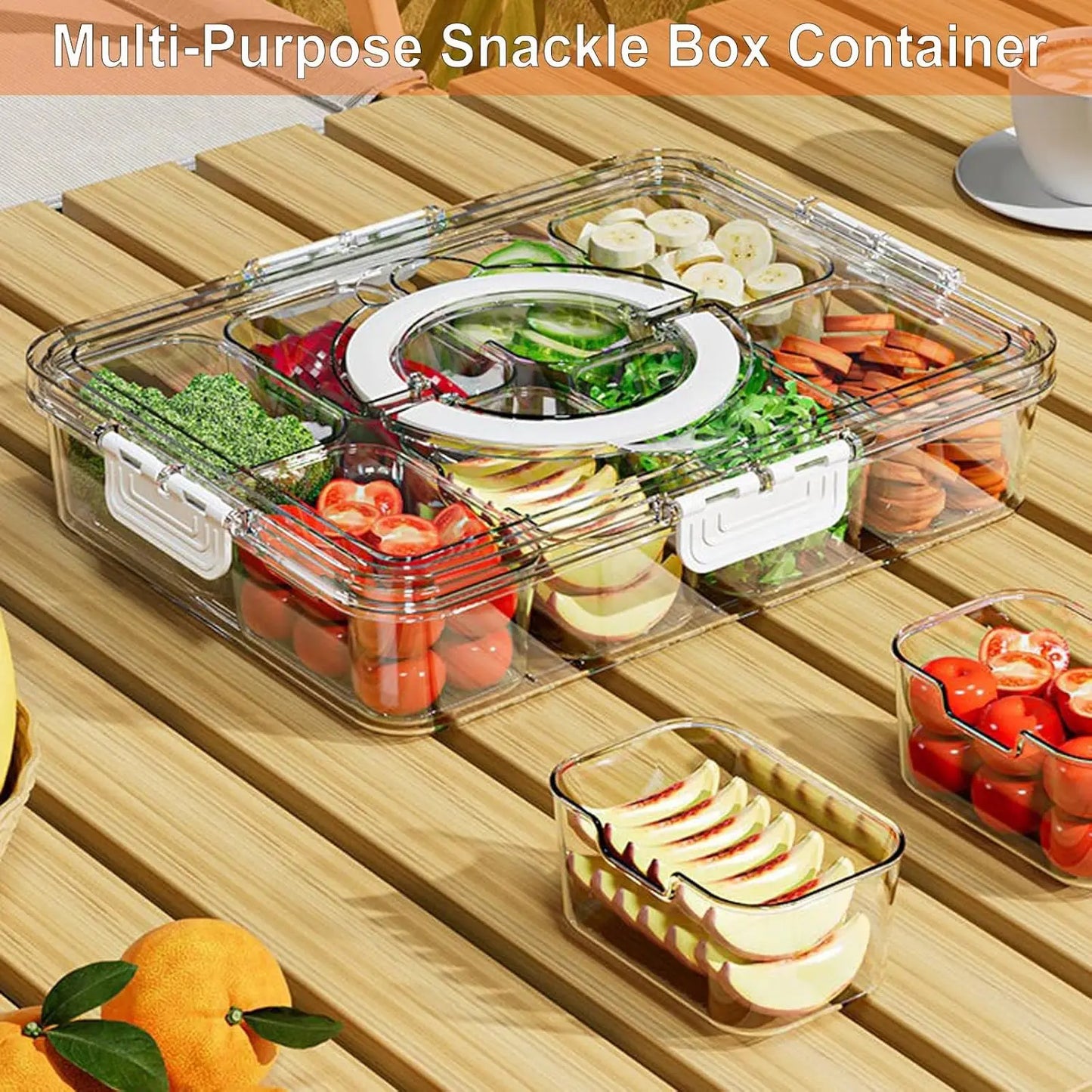 ClearBox™ Divided Fresh food Fridge Organizer with Lid