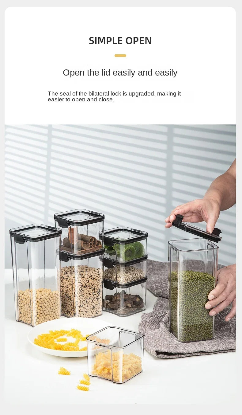 ClearSeal™ Airtight Large Capacity Food Storage Jar Set
