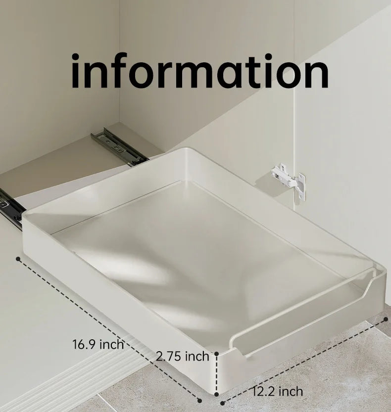 PantryGlide™ Metal Drawer Organizer Rack