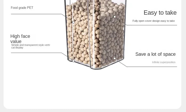 ClearSeal™ Airtight Large Capacity Food Storage Jar Set