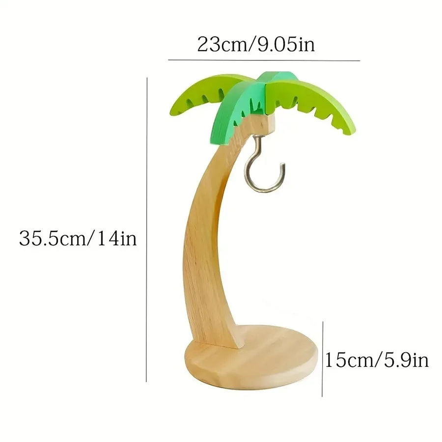 PantryLeaf™ Wooden Banana & Grapes Hanging Tree