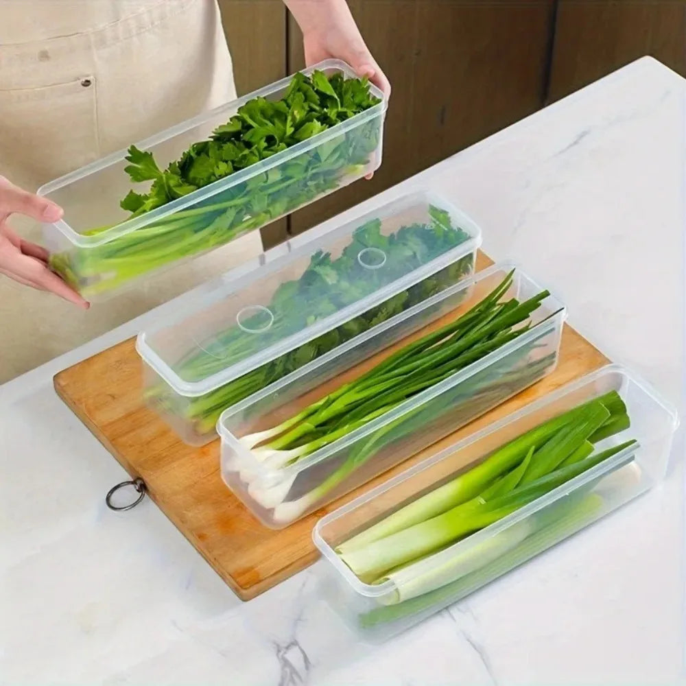 ClearStack™ Refrigerator Storage Box Set (4-Piece)